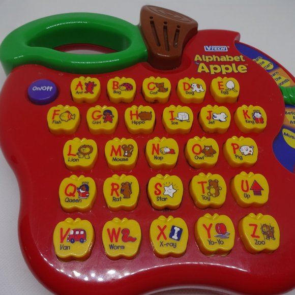 VTECH Alphabet Apple Preschool Learning Toy (EUC) - Picture 2 of 4